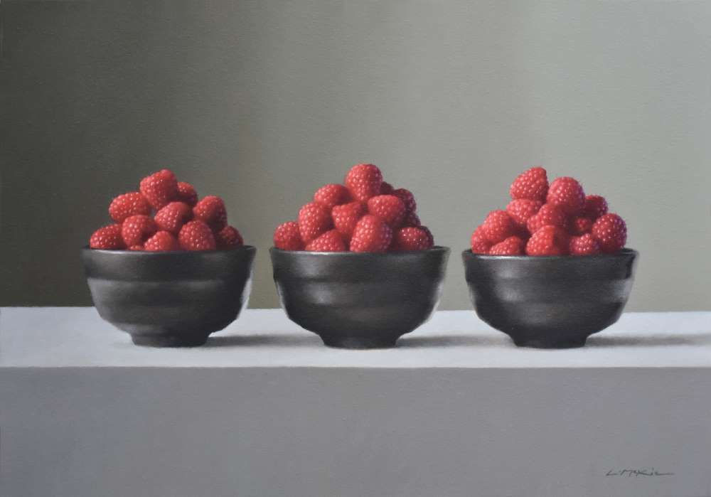 Matcha Bowls with Raspberries